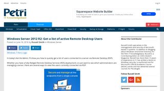 
                            9. Windows Server 2012 R2: Get a list of active Remote Desktop Users ...