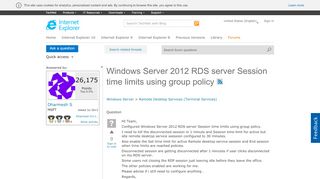 
                            4. Windows Server 2012 RDS server Session time limits using group ...