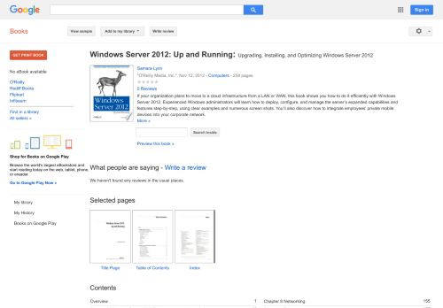 
                            11. Windows Server 2012: Up and Running: Upgrading, Installing, and ...