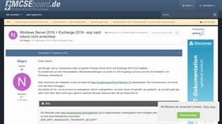 
                            6. Windows Server 2016 + Exchange 2016 - ecp nach reboot nicht ...