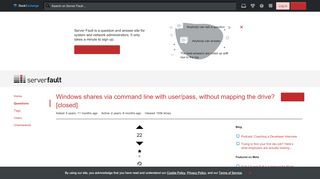 
                            2. Windows shares via command line with user/pass, without mapping ...