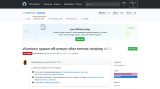 
                            6. Windows spawn off-screen after remote desktop · Issue #471 ... - GitHub