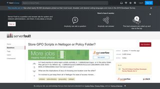 
                            7. windows - Store GPO Scripts in Netlogon or Policy Folder? - Server ...