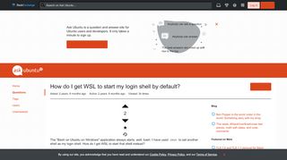 
                            8. windows subsystem for linux - How do I get WSL to start my login ...