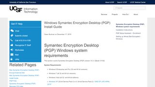 
                            6. Windows Symantec Encryption Desktop (PGP) Install Guide | it.ucsf.edu