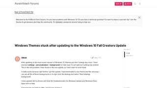 
                            7. Windows Themes stuck after updating to the Windows 10 Fall ...