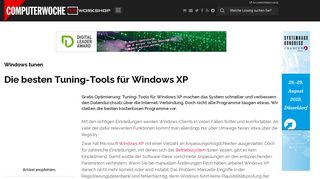 
                            7. Windows tunen: Die besten Tuning-Tools für Windows XP ...
