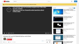 
                            2. Windows UAC and SYSTEMUSER ByPass with VB.Net - YouTube