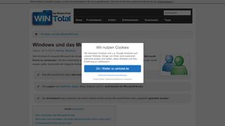 
                            5. Windows und das Microsoft-Konto - WinTotal.de
