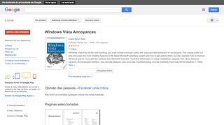 
                            12. Windows Vista Annoyances - Resultado da pesquisa de livros do Google