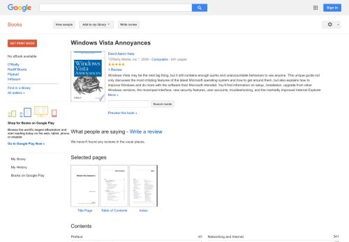 
                            12. Windows Vista Annoyances
