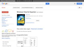 
                            9. Windows Vista für Experten: das Handbuch - Google Books-Ergebnisseite