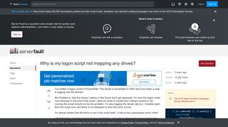 
                            8. windows - Why is my logon script not mapping any drives? - Server ...