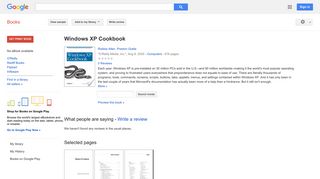 
                            10. Windows XP Cookbook