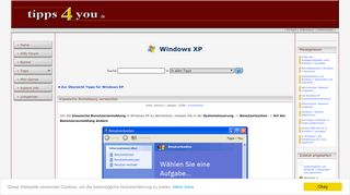 
                            6. Windows XP - Klassische Anmeldung verwenden - tipps4You.de