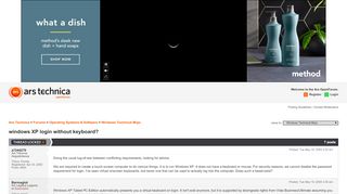 
                            2. windows XP login without keyboard? - Ars Technica OpenForum