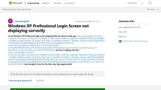 
                            5. Windows XP Professional Login Screen not displaying correctly ...