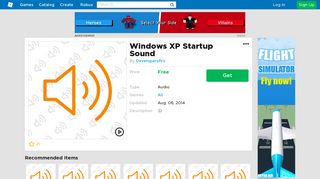 
                            9. Windows XP Startup Sound - Roblox