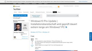 
                            1. Windows10 Pro Update | Installationsbereitschaft wird geprüft ...
