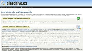 
                            11. WindowsLiveLogin.dll proceso de Windows - ¿Qué es? - elarchivo.es