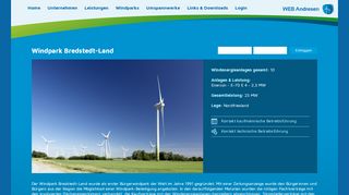 
                            4. Windpark Bredstedt-Land // WEB Andresen, Breklum ...