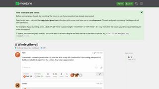 
                            10. Windscribe-cli - AUR - Manjaro Linux Forum