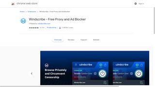 
                            4. Windscribe - Free VPN and Ad Blocker - Google Chrome