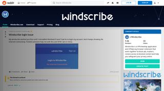 
                            4. Windscribe login issue : Windscribe - Reddit