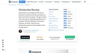 
                            10. Windscribe Review - Updated 2019 - Cloudwards