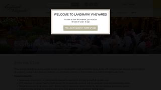 
                            9. Wine Club - Landmark Vineyards