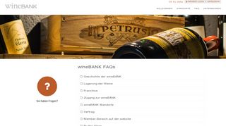 
                            6. wineBANK FAQs