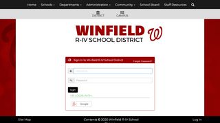 
                            12. Winfield R-IV School District - Site Administration Login