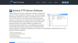 
                            13. Wing FTP Server - Mächtiger FTP-Server