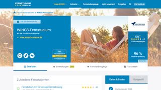 
                            8. WINGS-Fernstudium - 1.764 Bewertungen zum Fernstudium