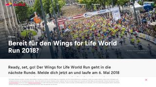 
                            6. Wings for Life World Run 2018 +++ Jetzt anmelden! +++ - Red Bull