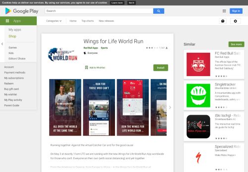 
                            7. Wings for Life World Run - Apps on Google Play