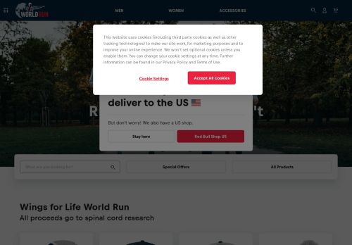 
                            9. Wings for Life World Run Merchandise Shop | redbullshop.com