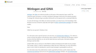 
                            2. Winlogon and GINA - Windows applications | Microsoft Docs