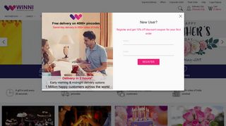
                            4. Winni: #1 in online Cake, Flowers and Gifts Delivery in India