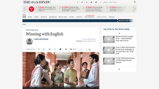 
                            13. Winning with English - The Hindu
