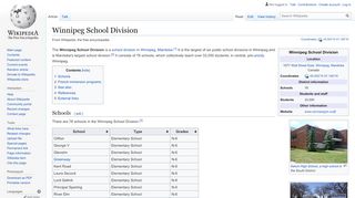 
                            7. Winnipeg School Division - Wikipedia