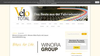 
                            11. Winora Group und E. Wiener Bike Parts mit neuer Geschäftsführung ...