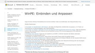 
                            2. WinPE: Einbinden und Anpassen - Windows 10 hardware dev