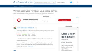 
                            3. Winrar Password Remover V5.0 - free download suggestions - Advice