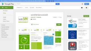 
                            13. winSIM Servicewelt – Apps bei Google Play
