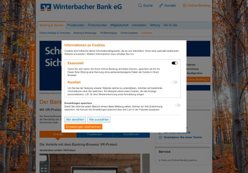 
                            8. Winterbacher Bank eG Banking-Browser
