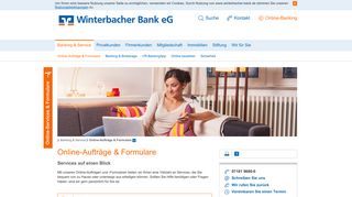 
                            6. Winterbacher Bank eG Online-Aufträge & Formulare
