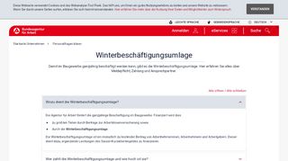 
                            11. Winterbeschäftigungsumlage - Bundesagentur für Arbeit