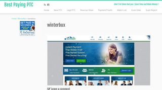 
                            4. winterbux | Best Paying PTC