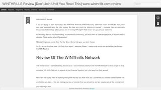 
                            11. WINTHRILLS Review [Don't Join Until You Read This] www.winthrills ...
